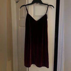 Hollister Maroon Velvet dress